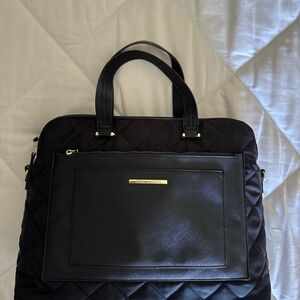 Elegant Black STEVE MADDEN Quilted Women’s Bag Briefcase